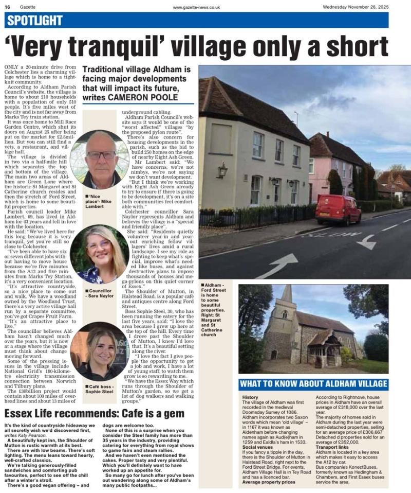 Pic of page 1 of Gazette Article