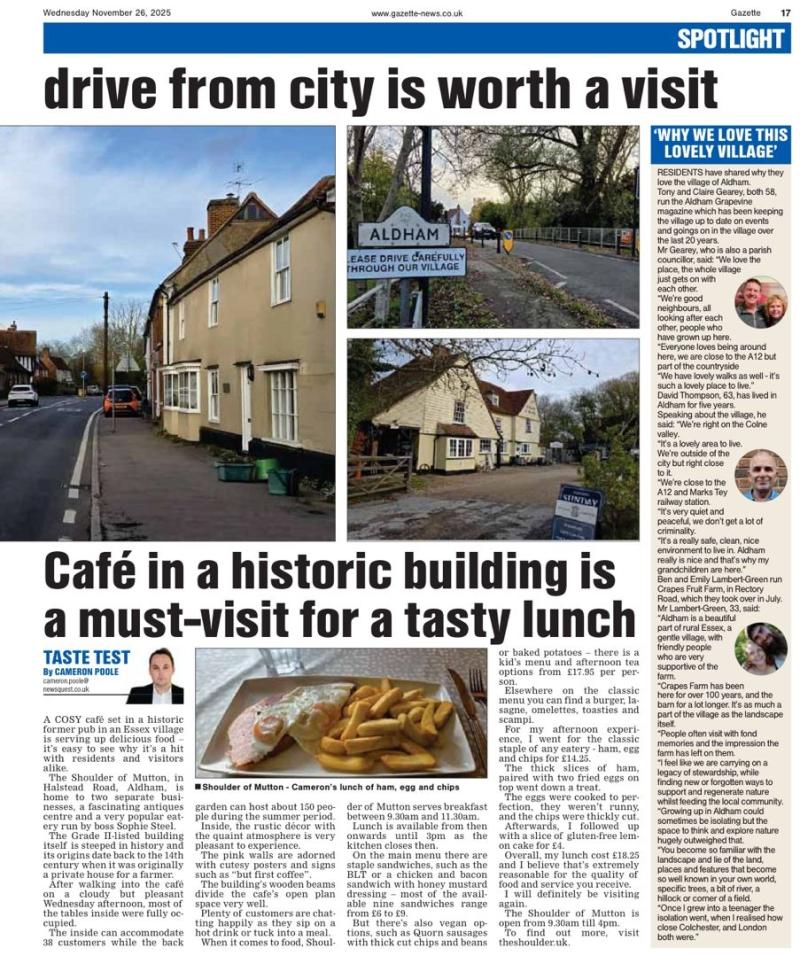 Pic of page 2 of Gazette Article