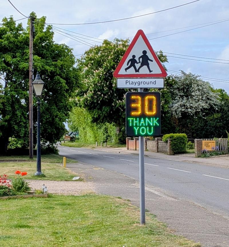 Image showing the SID in place on Brook Road